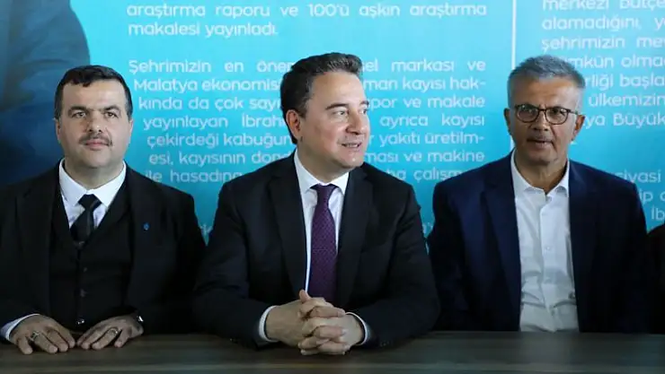 Deva Partisi Genel Başkanı Ali Babacan'dan Büyükşehir Bağımsız Başkan Adayı Gezer'e Destek
