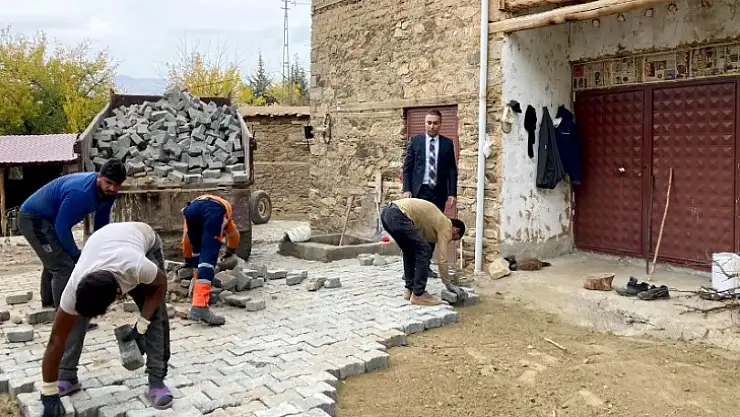 Doğanyol  Belediyesinden Kilit Taşı Çalışmaları