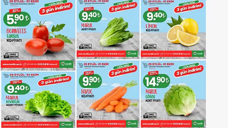 Esenlik Süpermarketlerde 1 Gün Değil 3 Gün İndirim