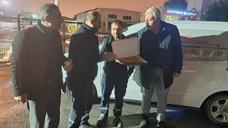 Esenlikten Motaş Ekiplerine Tatlı İkramı