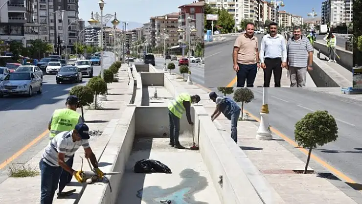 Fahri Kayahan'da Süs Havuzlarının Bakım-Onarım Temizlikleri Yapılıyor