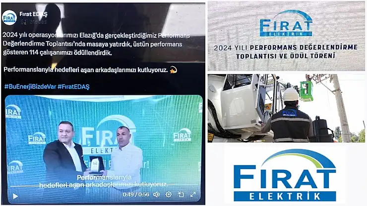 Fırat Edaş Başarılı 114 Personelini Ödüllendirdi