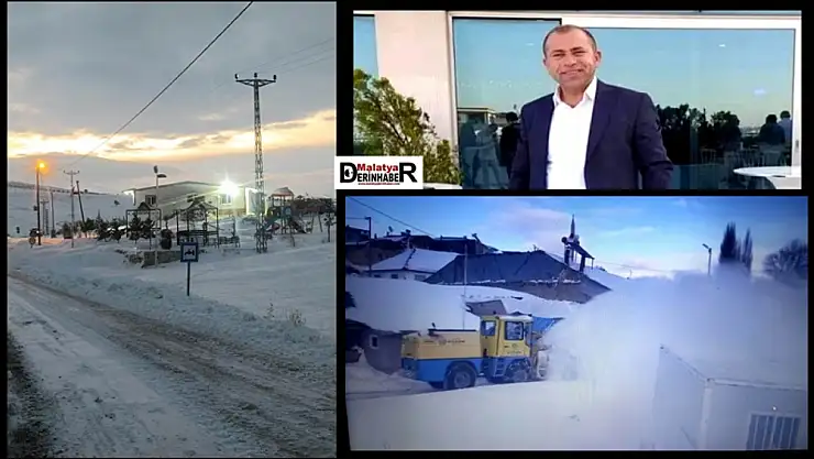 Hekimhan Söğüt Köyünde Yollar Kardan Temizlendi