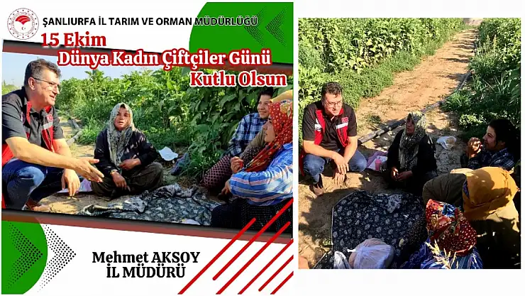 İl Müdürü Aksoy' Kadın Üreten ve Emeği İle Can Verendir'