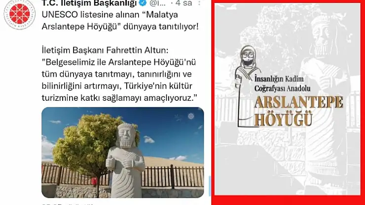 İletişim Başkanlığının Arslantepe Tanıtımı
