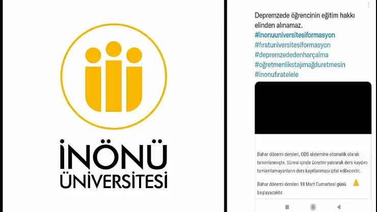 İnönü Üniversitesinden Tepki Çeken Uygulama