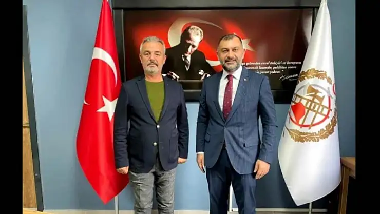 İş insanı Siyasetçi Osman Güde'den İtfaiye Dairesi Bşk. Katipoğlu'na Ziyaret