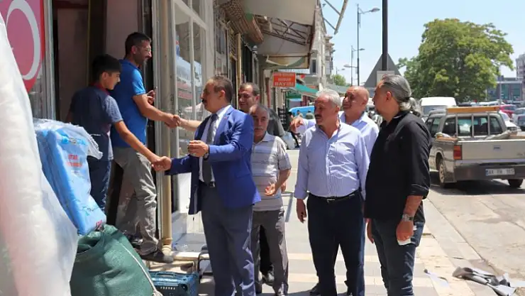 Keskin'den esnaflara bayram tebriği ziyareti