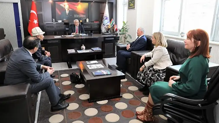 Kırgızistan Heyetinden Başkan Güder'e Kardeşlik Ziyareti