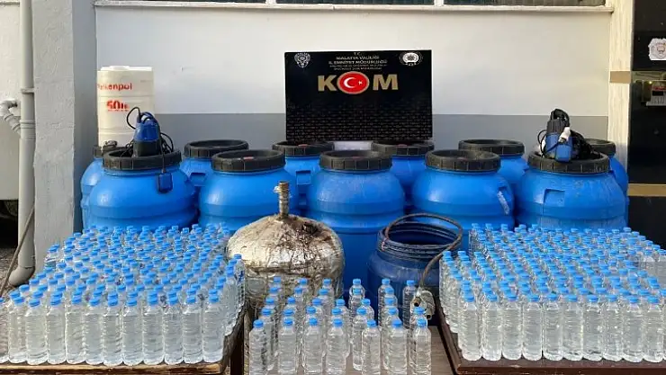 Koyunoğlu Mah. Sahte Rakı İmalathanesine Polis Baskını