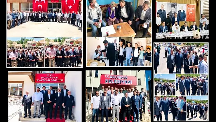 Kuluncak İlçesinde MHP Heyetine Coşkulu Karşılama