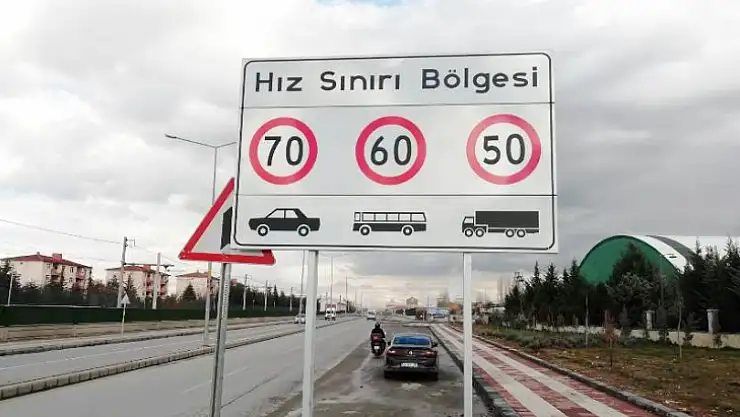 Malatya'da Hız Sınırı Değişikliği
