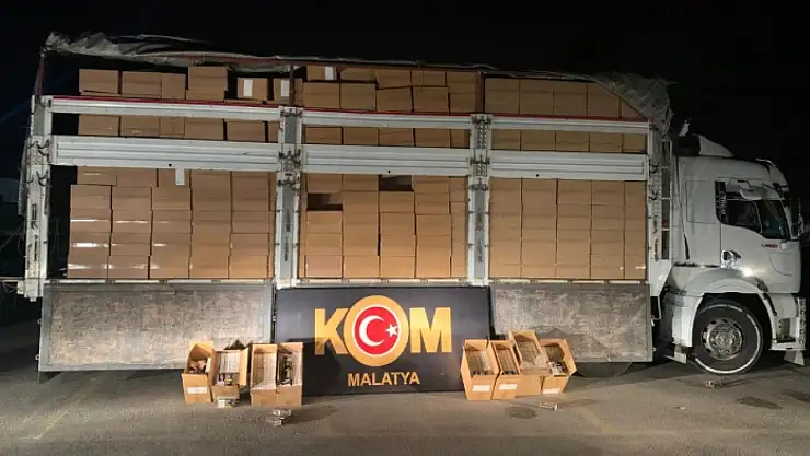 Malatya'da Kaçak Makaron Operasyonu