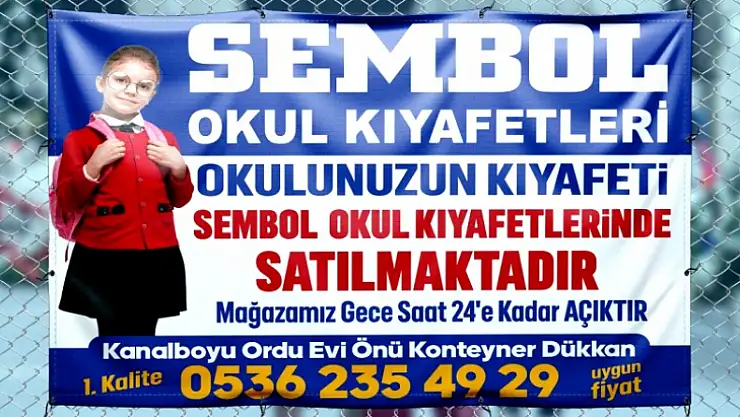 Malatya'da Öğrencilerin Okul Kıyafetleri Sembol Giyim'den