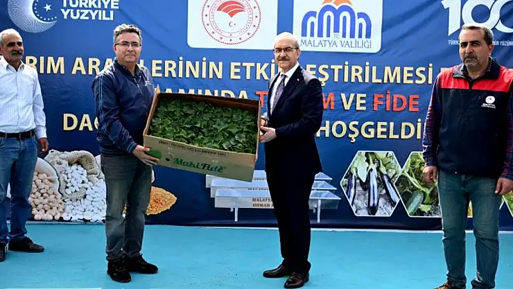 Malatya'da Tohum Fide ve Ekipman Dağıtımı Yapıldı