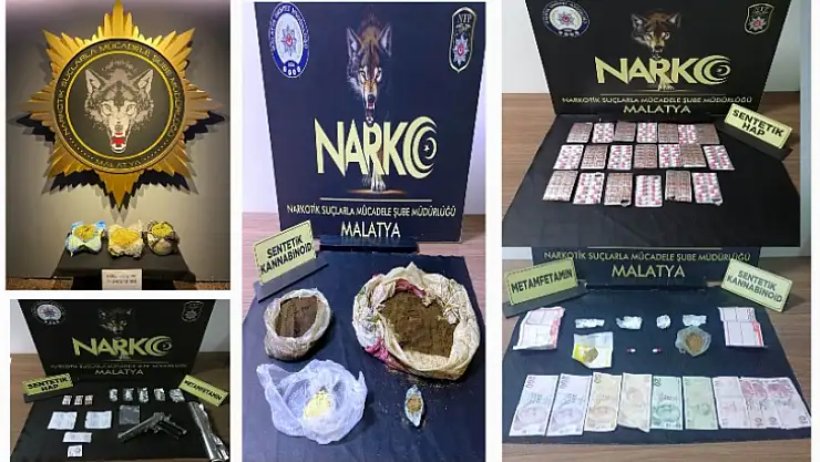 Malatya Emniyeti Uyuşturucu ile Mücadelede Kararlı