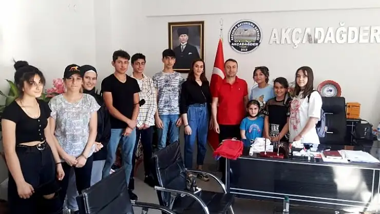 Malatya Gençlik Federasyonu Sporcularından AKÇADAĞDER'e Ziyaret
