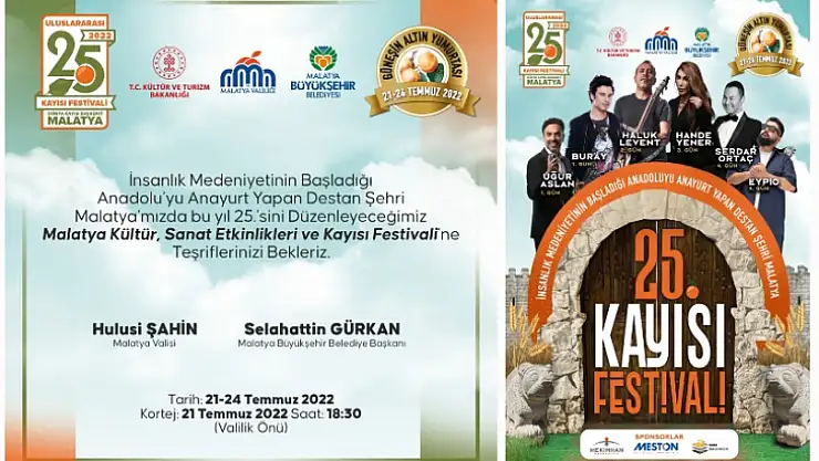 Malatya Kayısı Festivaline Hazır