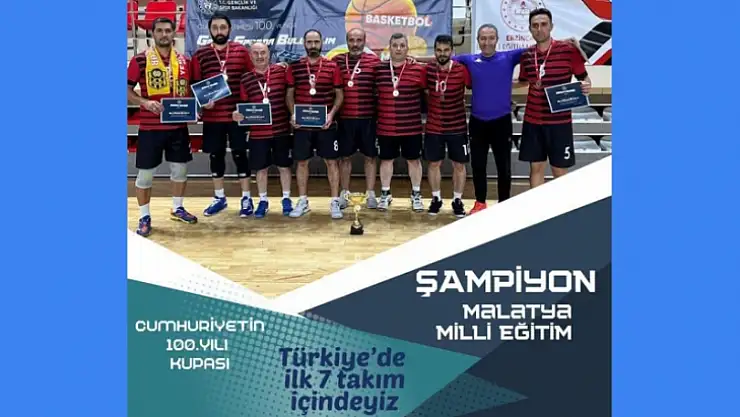 Malatya Milli Eğitim Erkek Voleybol Takımı Bölge Şampiyonu