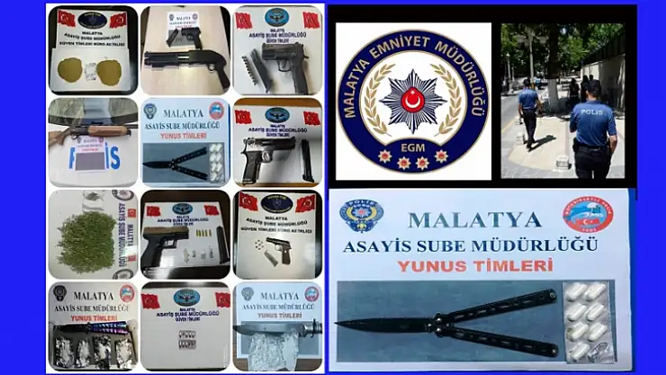 Malatya Polisinden Sıkı Denetim