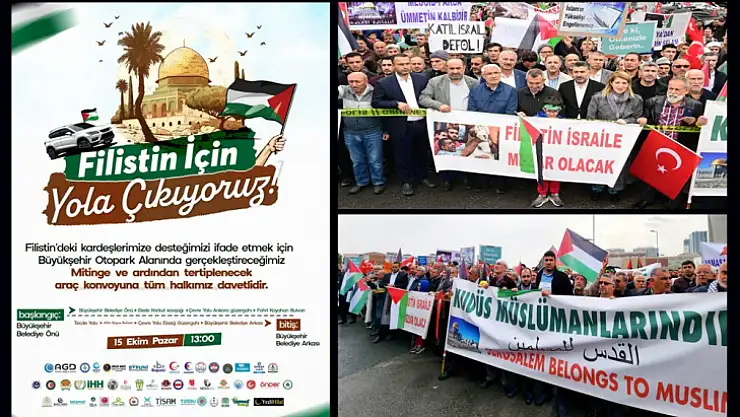 Malatya Tek Yürek' Kudüs Müslümanlarındır' Mitingi