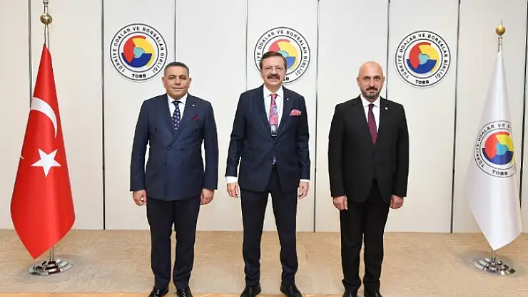Malatya TSO Heyetinden TOBB Başkanı Hisarcıklıoğlu'nu Ziyaret