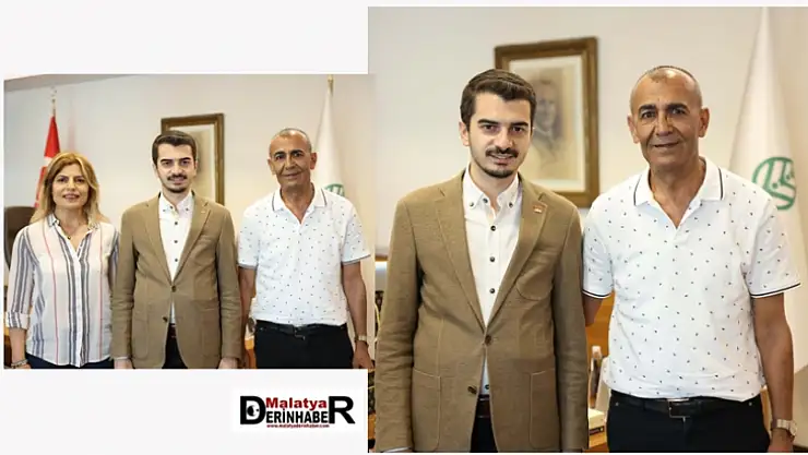 Malatyaspor'un eski Efsane Futbolcusu Yusuf Gül'den Başkan Av. Hüseyin Can Güner'e Ziyaret