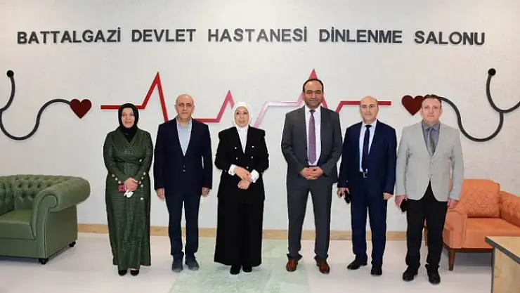 Mv. Çalık ve İl Sağlık Müd. Berk'ten Battalgazi Devlet Hast. Ziyaret
