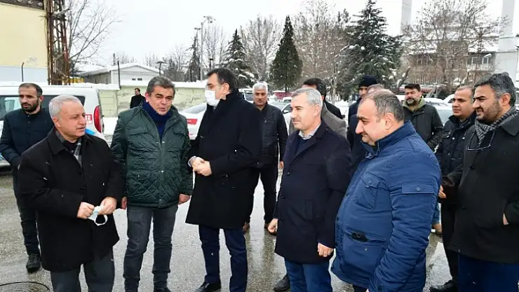 Mv. Tüfenkçi İle Başkan Çınar, Yeni Sanayi Sitesindeki Çalışmaları İnceledi
