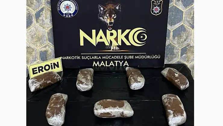 Narkotik Ekipleri 3 kilo 660 Gram Eroin Maddesi Ele Geçirildi.