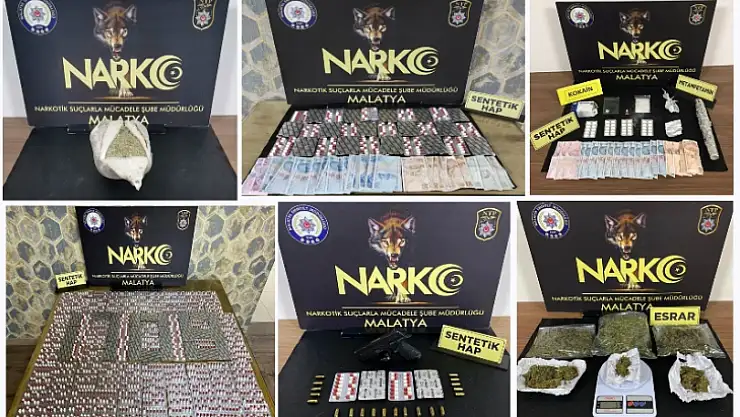 Narkotikten Malatya'da Uyuşturucuya Geçit Yok