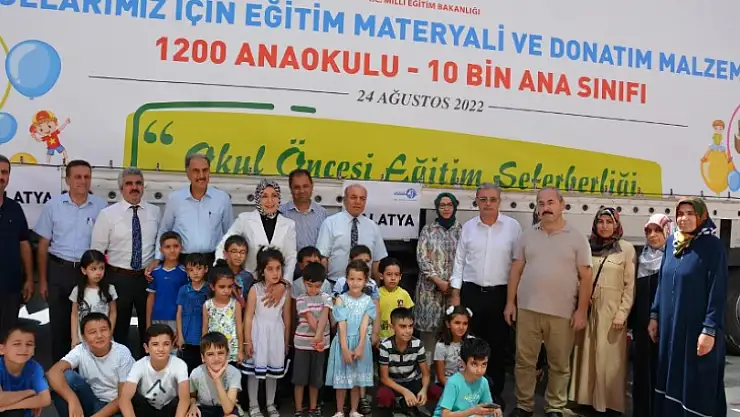 Okul Öncesi Eğitim Seferberliği  Malzeme Tırları Malatya'da