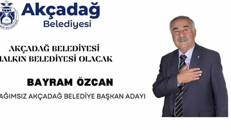 Özcan, 'Akçadağ'da Biz Makamlara Değil Gönüllere Oturmaya Geliyoruz'