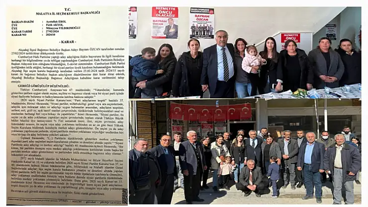 Özcan' Akçadağ'ın Kaderini Yine Akçadağ Halkının Azim ve Kararlılığı Belirleyecek'
