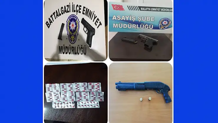 Polis Çok Sayıda Silah Yakaladı