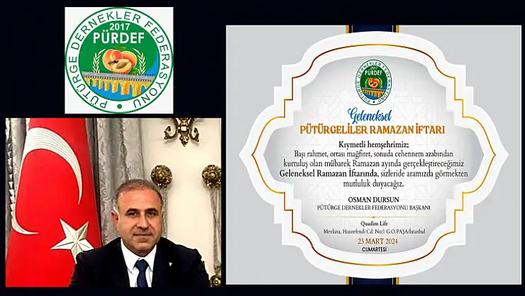 PÜRDEF'ten Geleneksel Pütürgeliler Ramazan İftarı