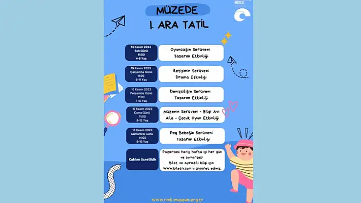 Rahmi M. Koç Müzesi Ara Tatilde Çocukları Maceraya Davet Ediyor