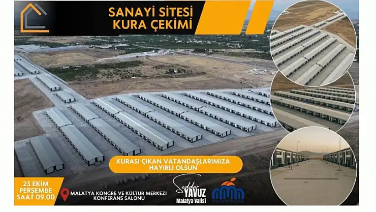 Sanayi Esnaflarının Dükkan Kura Çekimi 23 Ekim'de