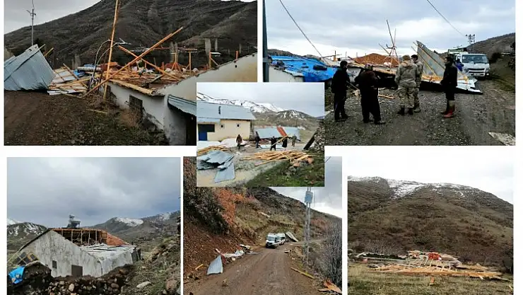 Şiddetli Fırtına Hekimhan'da Etkili Oldu!