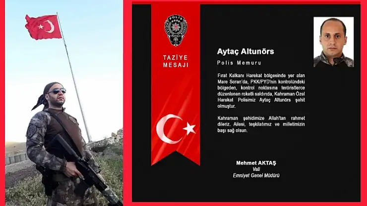 Suriyede'ki Saldırıda Malatyalı Özel Harekat Polisi Şehit Oldu