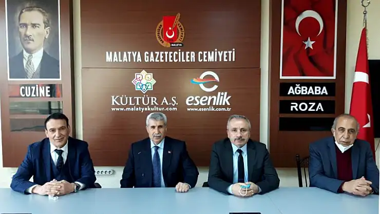 Türk Ocağı Başkanı Nadir Günata'dan Malatya Gazeteciler Cemiyetine Ziyaret