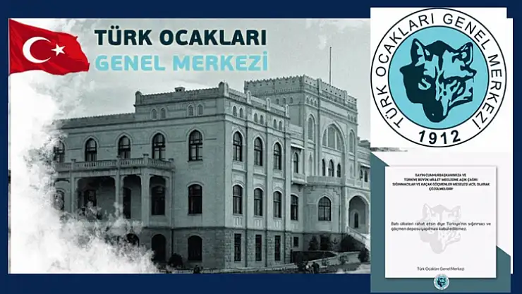 Türk Ocakları'ndan Cumhurbaşkanı Erdoğan'a ve TBMM'ye Açık Çağrı