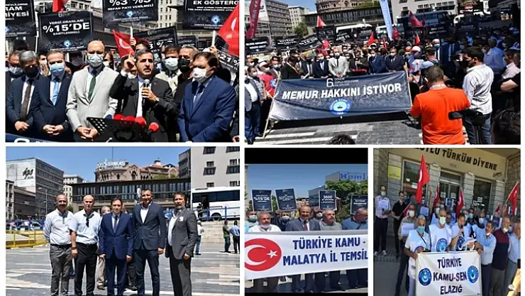 Türkiye Kamu-Sen'den Zam Oranlarına Tepki Eylemi