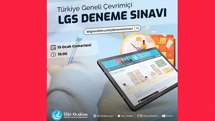 Ülkü Ocaklarından Türkiye'nin en Geniş Katılımlı 'LGS Çevrimiçi Sınav'
