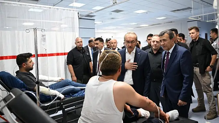 Vali Yavuz Yaralıları Hastanede Ziyaret Etti