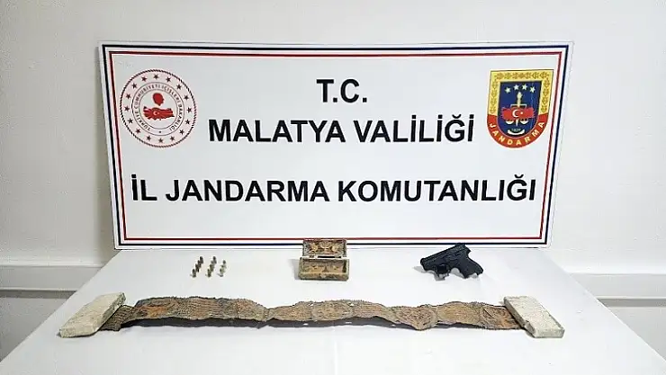 Yazıhan'da Jandarma'dan Tarihi Eser Operasyonu
