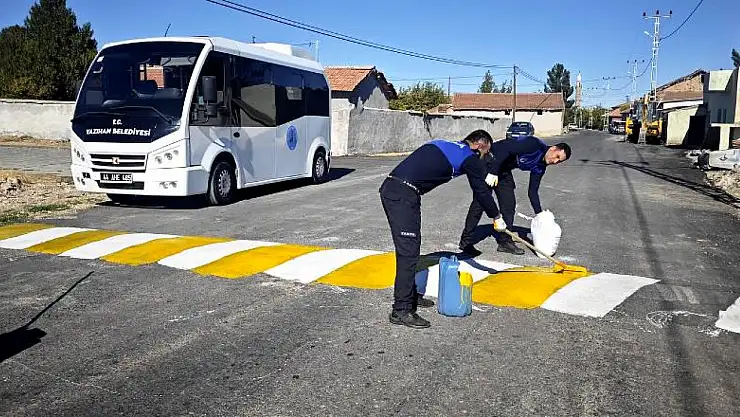 Yazıhan'da Trafik Güvenliği İçin Çalışmalar Sürüyor