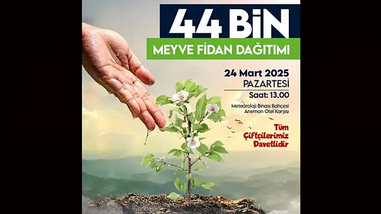 Yeşilyurt Belediyesinden Çiftçilere 44 Bin Meyve Fidanı