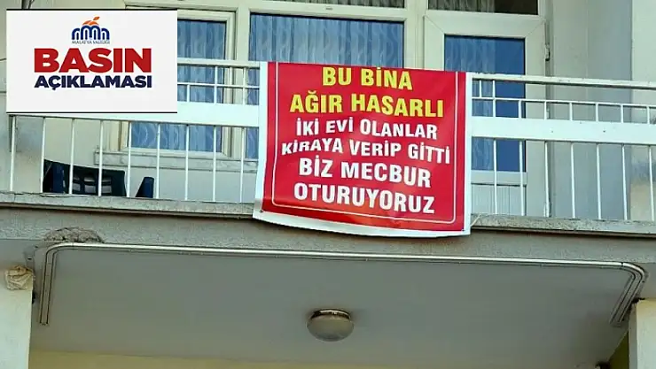 Yeşilyurt İlçesinde Bulunan Yapının Hasar Durumu Hakkında Açıklama