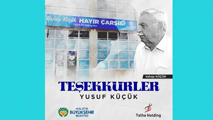 Yusuf Küçük'ten Vahap Küçük Hayır Çarşısına 1 Milyon 500 Bin Liralık Yardım